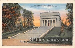 Abraham Lincoln Memorial Hodgenville, KY, USA Unused 
