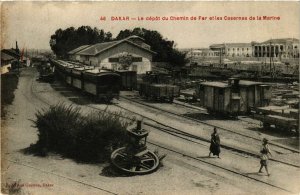 CPA AK Dakar Le depot du Chemin de Fer SENEGAL (821933)