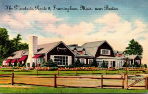Massachusetts Framingham The Meadows Restaurant Route 9 1950