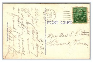 Union Station Kansas City MO. Missouri Postcard ©1940 Postmark