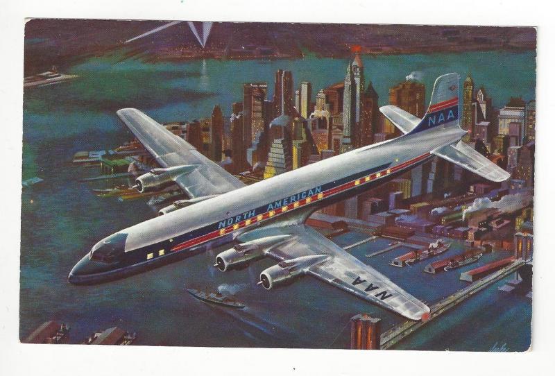 Vintage USA Picture Postcard -North American Air Advertisement Postcard (AM70)