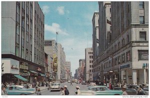 Ste. Catherine & Peel Streets , Montreal , Quebec, Canada , 50-60s