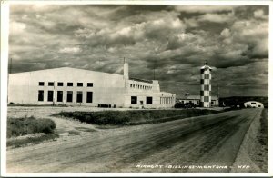 RPPC Municipal Airport Billings Montana MT UNP Postcard C10