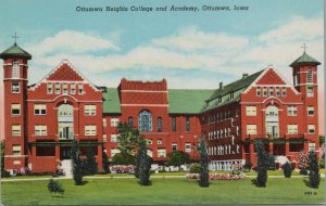 Postcard Ottumwa Heights College and Academy Ottumwa Iowa IA
