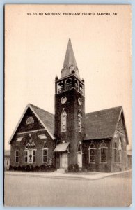 1930-40s SEAFORD DELAWARE MT OLIVET METHODIST PROTESTANT CHURCH MAYROSE POSTCARD