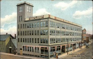 NEWBURYPORT MA Dodge Bros Shoe Factory c1910 Postcard