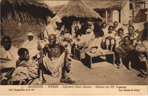 PC LEPROSERIE HARAR MISSION DES PP. CAPUCINS ETHIOPIA ETHNIC TYPE (a28186)