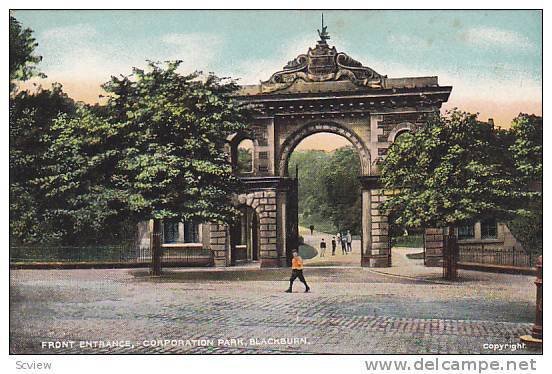 Front Entrance, Corporation Park, Blackburn (Lancashire), England, UK, 1900-1...