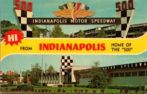 Indianapolis Motor Speedway Home Of The 500 Vintage Postcard Museum & Entrance