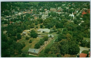 c1960s Harrodsburg, KY Aerial Air View Fort Harrod Pioneer State Park Army A240