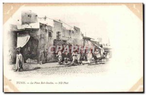 Tunisia Tunis Old Postcard Place Bab Souika