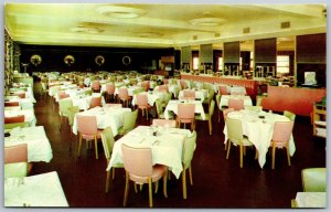 Vtg Asbury Park New Jersey NJ Michals Restaurant Dining Room View Postcard