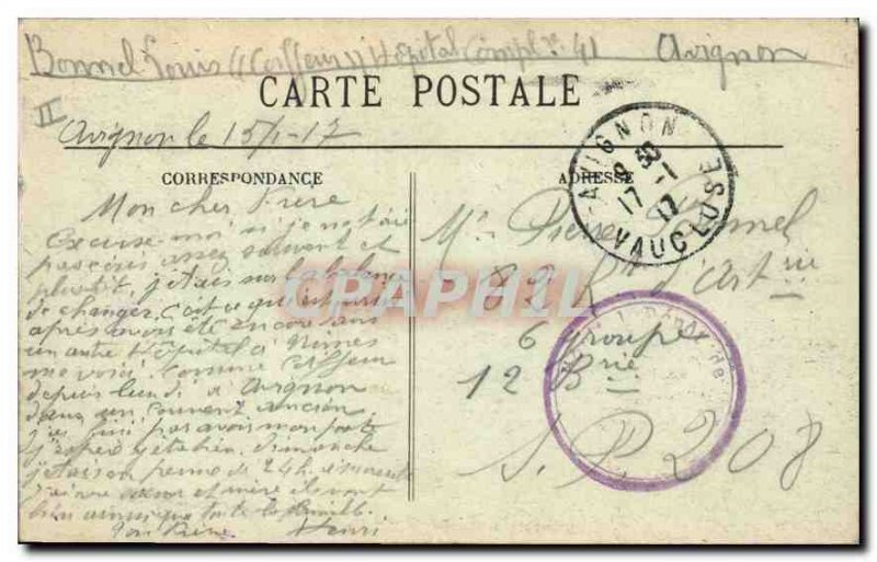 Postcard Old Avignon Popes' Palace General View