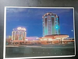 Postcard Sands Hotel at Night, Las Vegas, NV       Z7