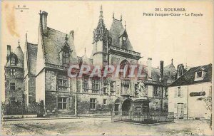 Old Postcard Bourges Palais Saint Jacques heart The Facade