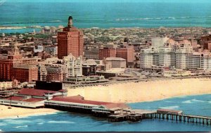 New Jersey Atlantic City Aerial View Of Skyline 1967