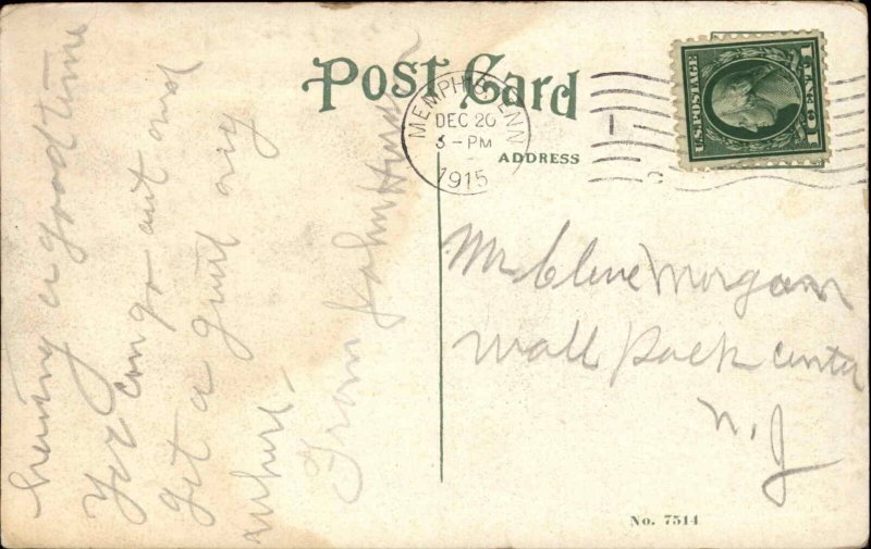 Memphis TN Peabody Hotel 1915 Used Postcard