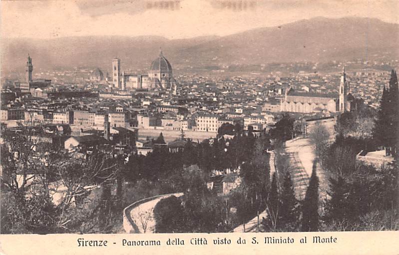 Panorama della Citta Firenze Italy Unused 