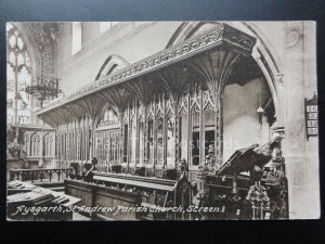 Yorkshire: Aysgarth, St. Andrews Parish Church, Screen c1925