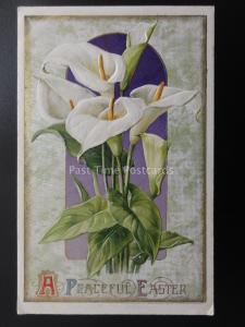 Greeting A PEACEFUL EASTER c1906 Embossed by Wildt & Kray 1750