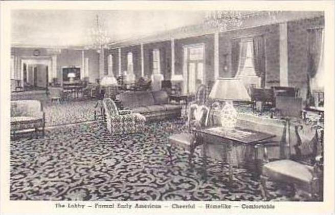 Michigan Dearborn The Lobby Formal Early American The Dearborn Inn Albertype