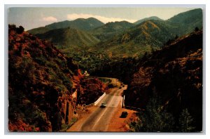 Ute Pass Colorado Springs Colorado Aerial View Postcard