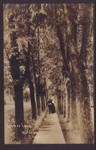 Lover's Lane,Waterloo,WI Postcard