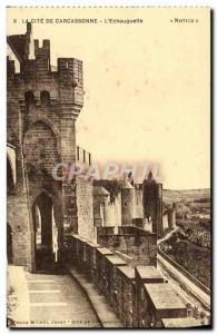 Old Postcard La Cite Carcassonne L & # 39Echauguette