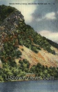 Indian Profile Rock - Delaware Water Gap, Pennsylvania