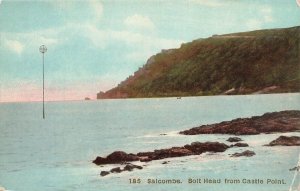 Salcombe Devon England~Bolt Head from Castle Point~M M Merrell Photo POSTCARD