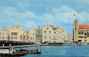 View of Waterfront and Pontoon Bridge Curacao, Netherlands Antilles Unused 