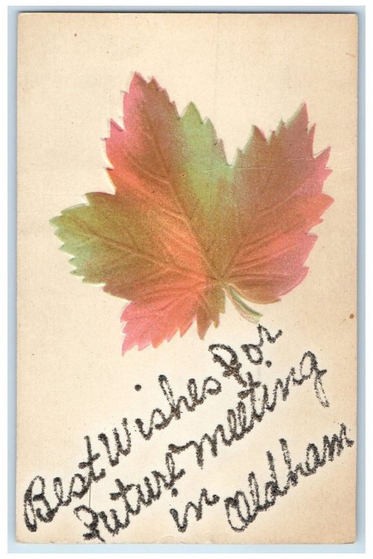 1910 Best Wishes For Future Meeting in Old Ham Nova Scotia Canada Postcard