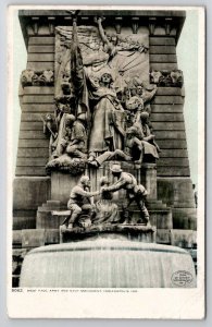 Indianapolis IN West Face Army And Navy Monument 1909 Postcard R22