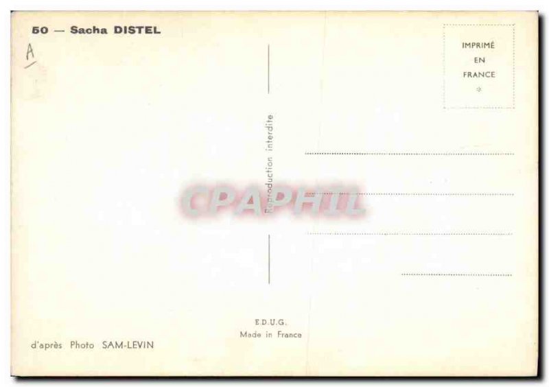 Postcard Modern Sacha Distel