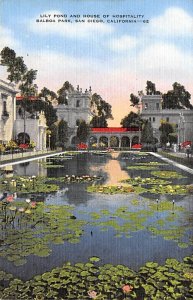 Lily Pond and House of Hospitality Balboa Park San Diego California  