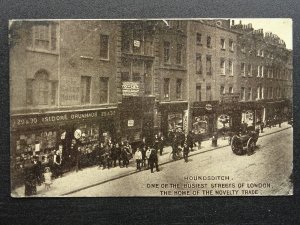 HOUNDSDITCH Busiest Street in London NOVELTY TRADE - Old Postcard by Auto Photo