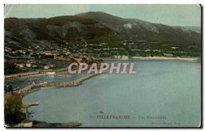 Old Postcard Villefranche Overview