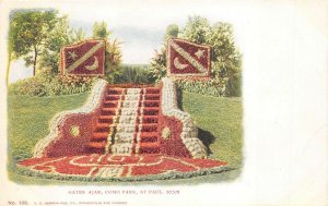 St. Paul Minnesota c1905 Postcard Floral Gates Ajar Como Park