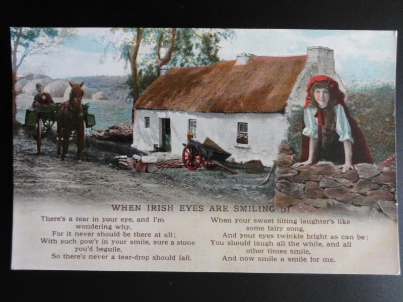 WHEN IRISH EYES ARE SMILING Set of 3 B. Feldman Song Card by Valentine's No.4322