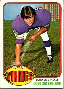 1976 Topps Football Card Doug Sutherland Minnesota Vikings sk4426