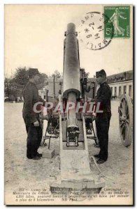 Militaria Camp of Mailly Postcard Old Artillery Cannon Maneuver campaign Rima...