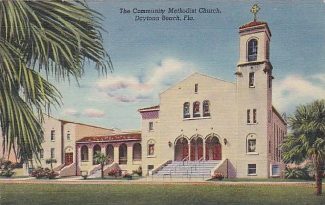 Florida Daytona The Community Methodist Church Curteich