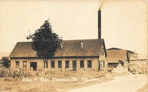 Kingfield ME Novelty Mill Message in 1917 Real Photo Postcard