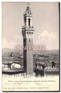 Old Postcard Siena La Torre Del Mangia Detta Veduta Dal Campanile Of Duomo