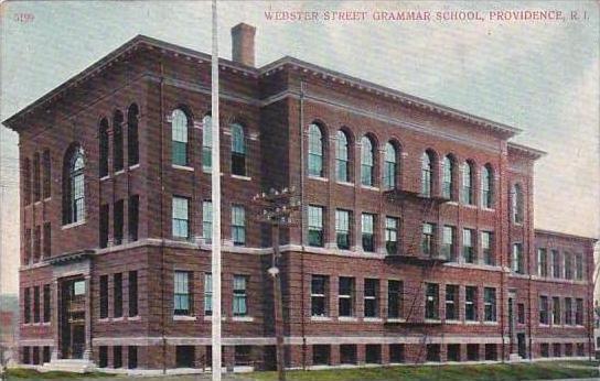 Rhode Island Providence Webster Street Grammar School