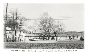 Knott's Motel Between Ft. Knox & Louisville US 31 W & 60 Vintage Postcard