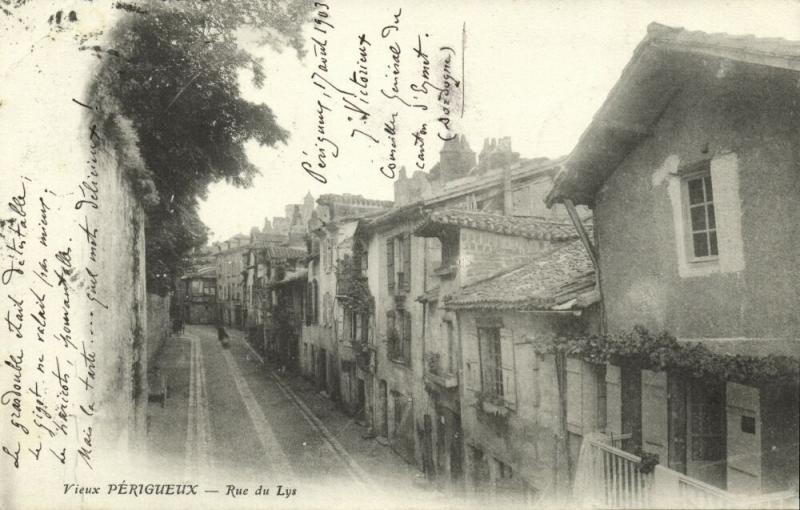 france, PERIGUEUX, Rue du Lys (1903) Stamp