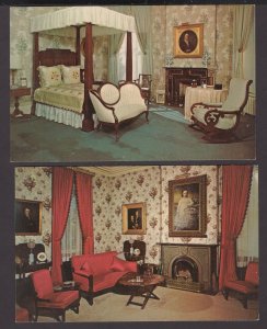 2 PCs OH Fremont - interior the Parlor The Rutherford B. Hayes Residence Chrome