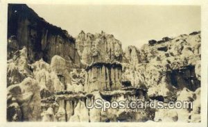 Real Photo The Pulpit - Hells Half Acre, Wyoming