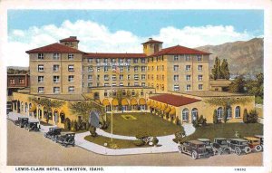 Lewis Clark Hotel Cars Lewiston Idaho 1920s postcard